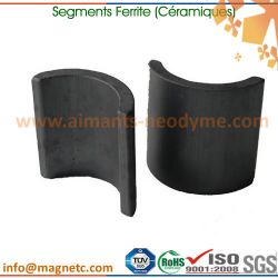 segments arcs ferrite durs fritté